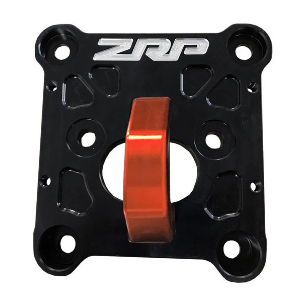 Zollinger Racing Products ZRP Polaris RZR Billet Heavy Duty Radius Rod Plate (Black) (w/ Red D-Ring) (12mm) Zollinger Racing Products UTVS0009227 UTV Source