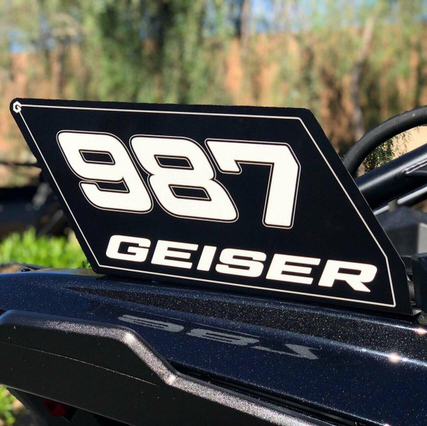 Geiser Performance Can-Am X3 Number Plates Black CAX3-NUMBER PLATE KIT-BLK