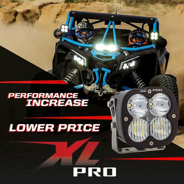 Baja Designs XL Pro LED Auxiliary Light Pod Pair (Driving/Combo) (Clear)