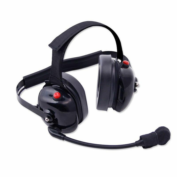 Rugged Radios H60 Dual Radio Headset with Dual PTT H60-BLK