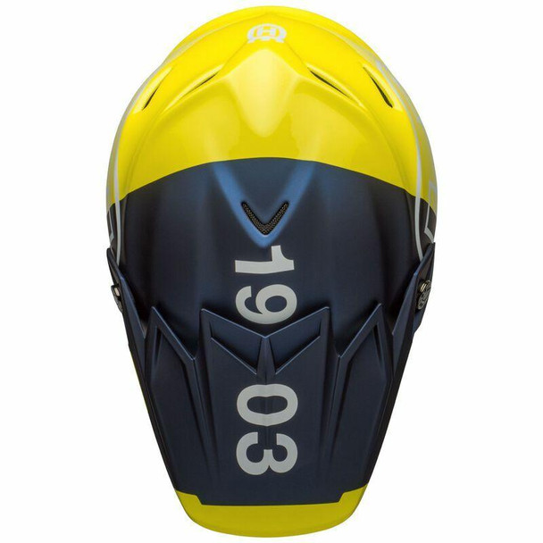 Bell Helmets Moto-9 Flex Large Husqvarna Gotland Gloss Matte/Gloss Blue/Hi-Viz BL-7122600