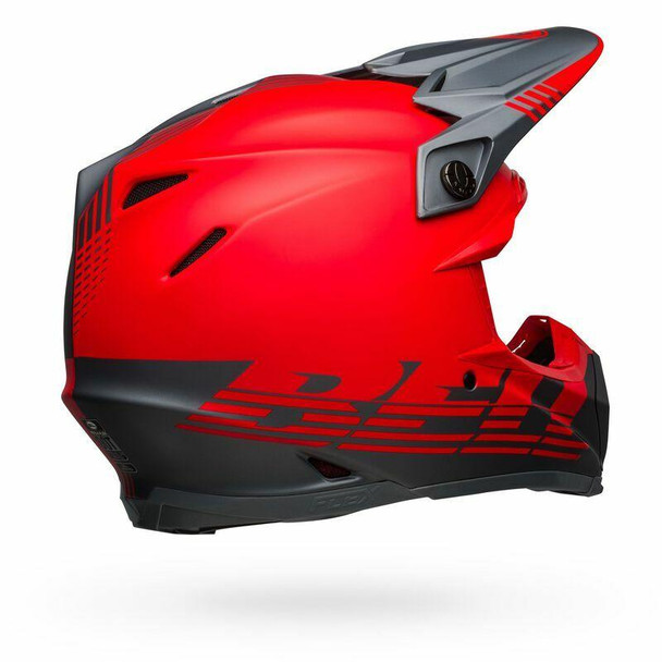 Bell Helmets Moto-9 Flex Small Louver Matte Gray/Red BL-7122610