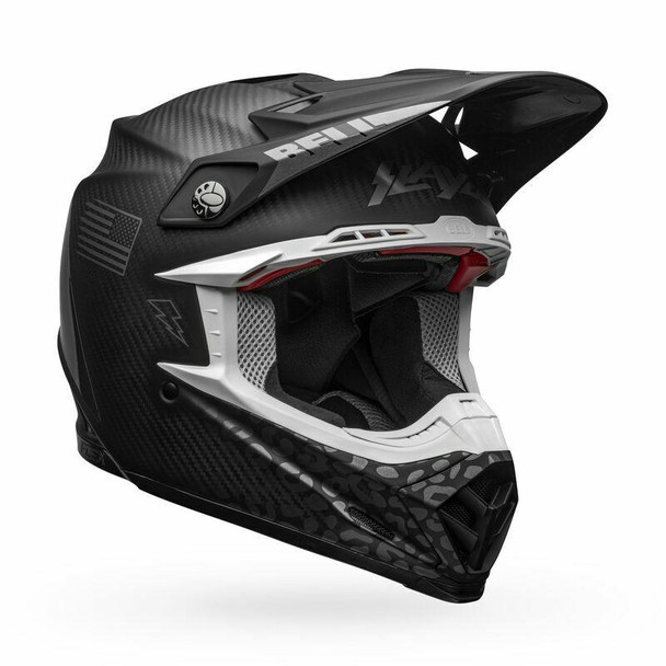 Bell Helmets Moto-9 Flex (Medium) (Slayco) (Matte/Gloss Black/Gray) Bell Helmets UTVS0010380 UTV Source