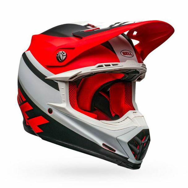Bell Helmets Moto-9 MIPS (Medium) (Prophecy) (Matte White/Red/Black) Bell Helmets UTVS0010401 UTV Source