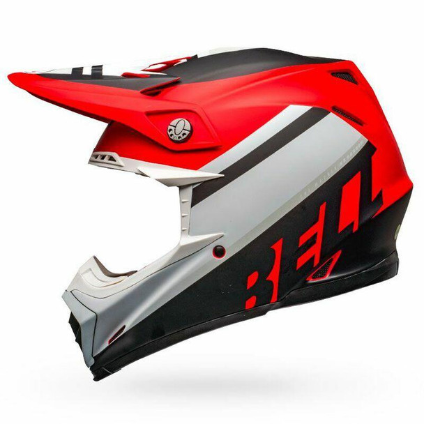 Bell Helmets Moto-9 MIPS Medium Prophecy Matte White/Red/Black BL-7109875