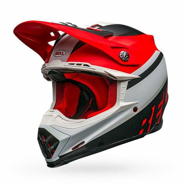 Bell Helmets Moto-9 MIPS Medium Prophecy Matte White/Red/Black BL-7109875