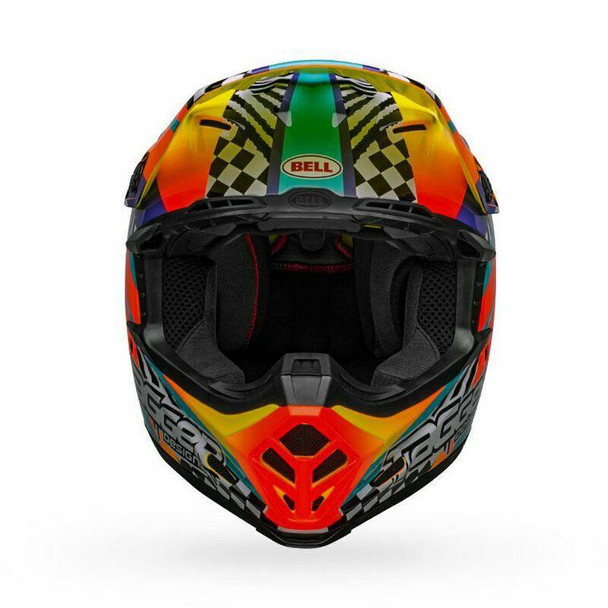 Bell Helmets Moto-9 MIPS Medium Tagger Breakout Gloss Orange/Yellow BL-7109887