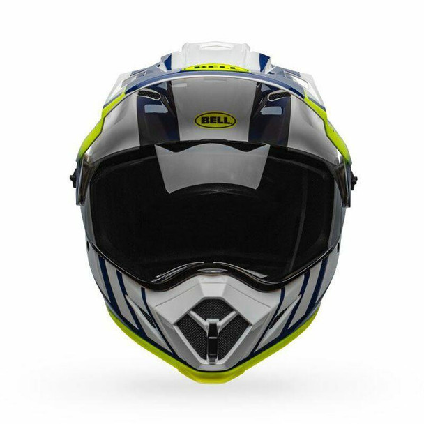 Bell Helmets MX-9 Adventure MIPS XL Dash Gloss White/Blue/Hi-Viz BL-7110321