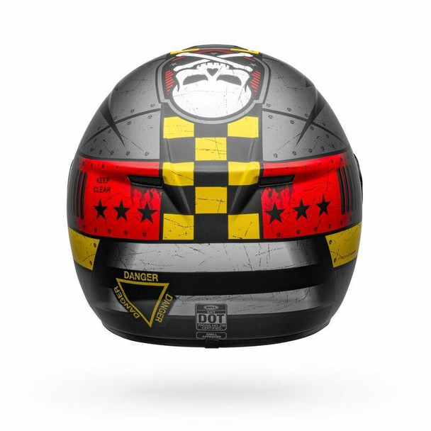Bell Helmets SRT Devil May Care Large Gray/Yellow BL-7121757