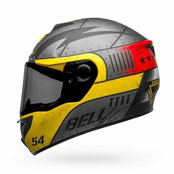 Bell Helmets SRT Devil May Care Large Gray/Yellow BL-7121757