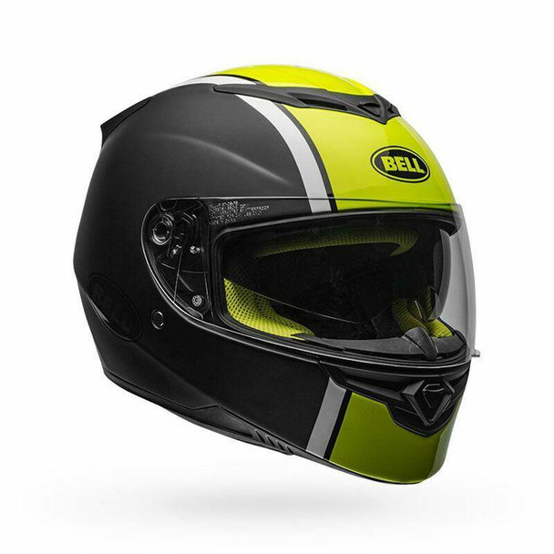 Bell Helmets RS-2 (Rally) (XL) (Black/White/Hi-Viz Yellow) Bell Helmets UTVS0010835 UTV Source