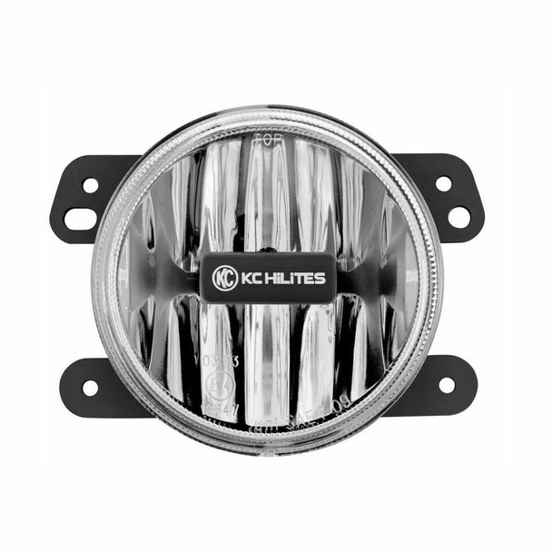 KC HiLiTES 4 Gravity LED G4 - Pair Pack - SAE/ECE - 10W Fog Beam 10-18 Jeep JK White 497
