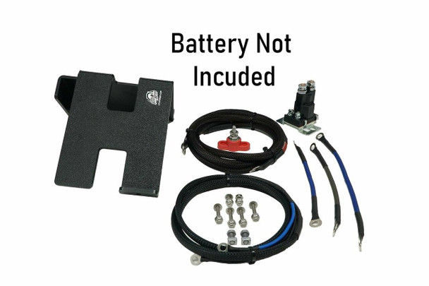 UTV Stereo Can-Am X3 2nd Battery Kit Wire Kit and Battery Mount Only UTVSTO-X3-WKB