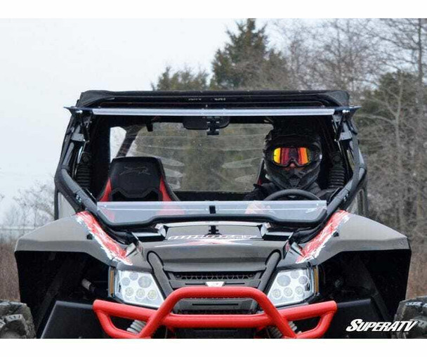 SuperATV Arctic Cat Wildcat Scratch Resistant Flip Windshield (FWS-AC-WC-70)