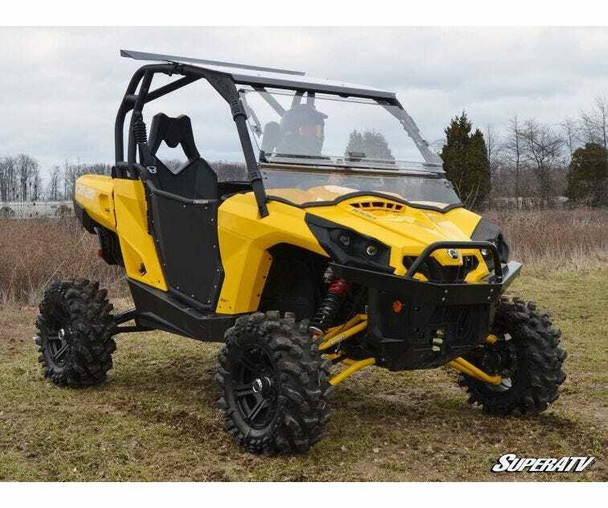 SuperATV Can-am Commander Scratch Resistant Flip Windshield (FWS-CA-COM-001-70)