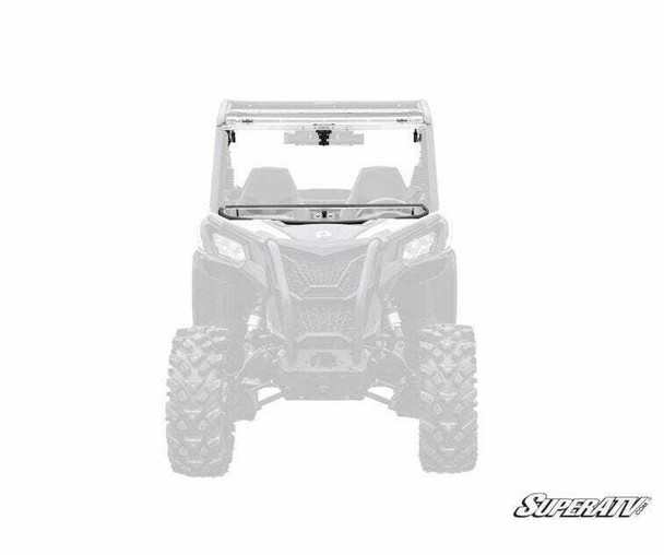 SuperATV Can-am Maverick Trail Scratch Resistant Flip Windshield (FWS-CA-T-70)