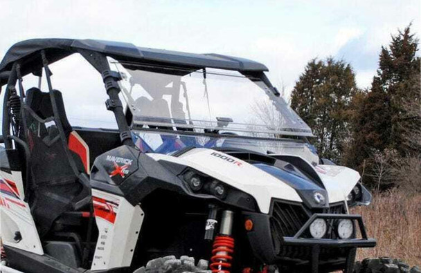 SuperATV Can-am Maverick Scratch Resistant Flip Windshield (FWS-CA-MAV-001-70)