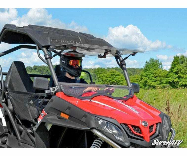 SuperATV CFMOTO ZForce Windshield Flip Scratch Resistant FWS-CF-ZF800EX-70