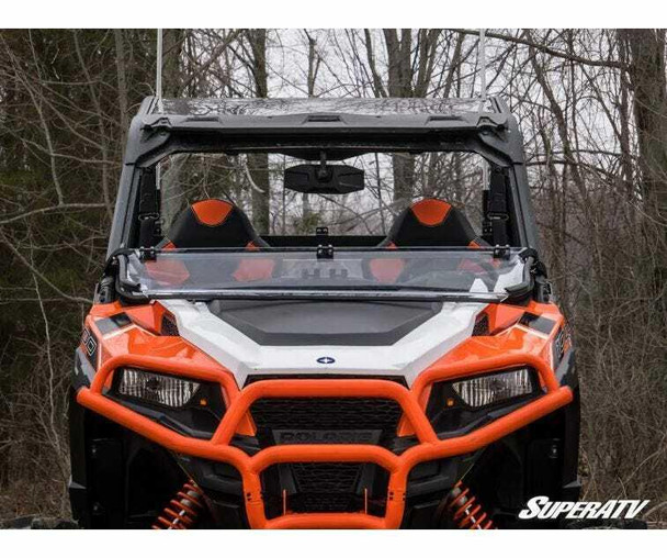 SuperATV Polaris General Windshield Flip Down Scratch Resistant FDWS-P-GEN1K-70