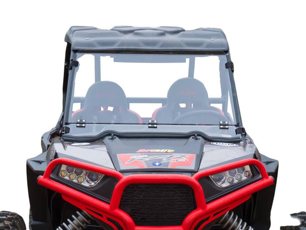 SuperATV RZR S 1000 Windshield (Flip Down) (Scratch Resistant) SuperATV UTVS0011673 UTV Source