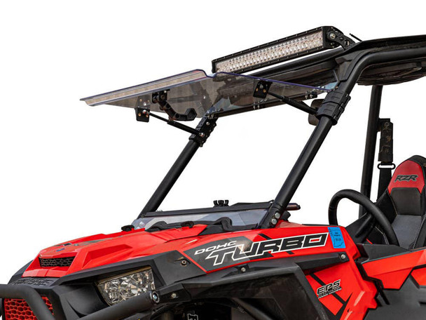 SuperATV RZR S 1000 Windshield (Flip) (Scratch Resistant) SuperATV UTVS0011674 UTV Source