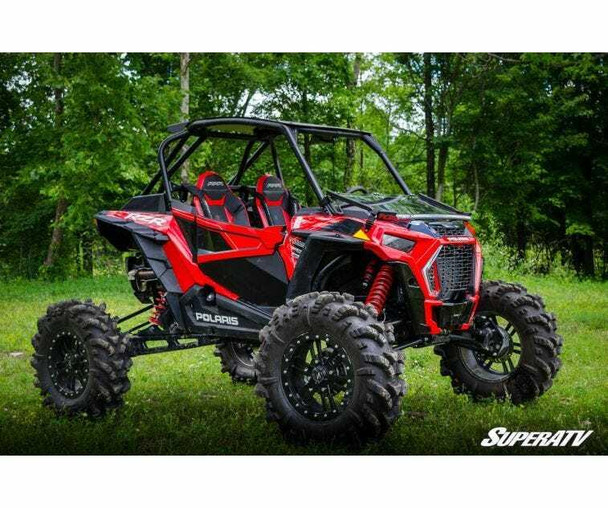 SuperATV RZR XP Turbo S Windshield Flip Down Scratch Resistant FDWS-P-RZRXPTS-70