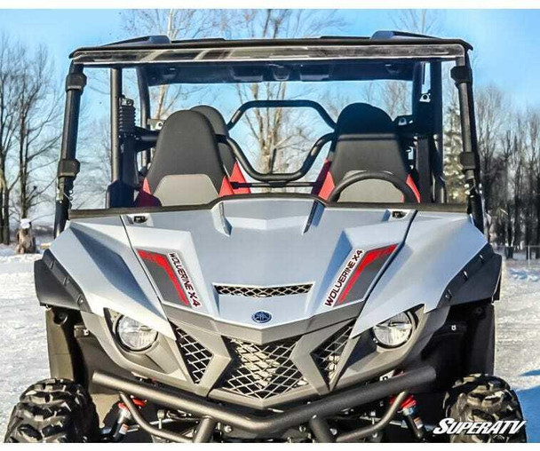 SuperATV Yamaha Wolverine X2 Windshield Full Scratch Resistant WS-Y-WV-X4-70#XT