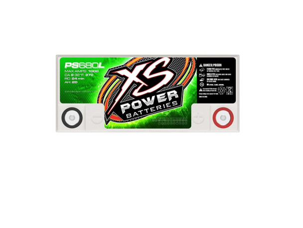 XS Power Batteries PowerSports Series AGM Battery PS680L PS680L