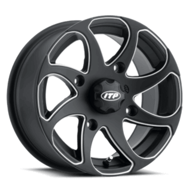 ITP Tires Twister UTV Wheel (14x7) (4x156) (Matte Black) (Right) ITP Tires UTVS0013491 UTV Source