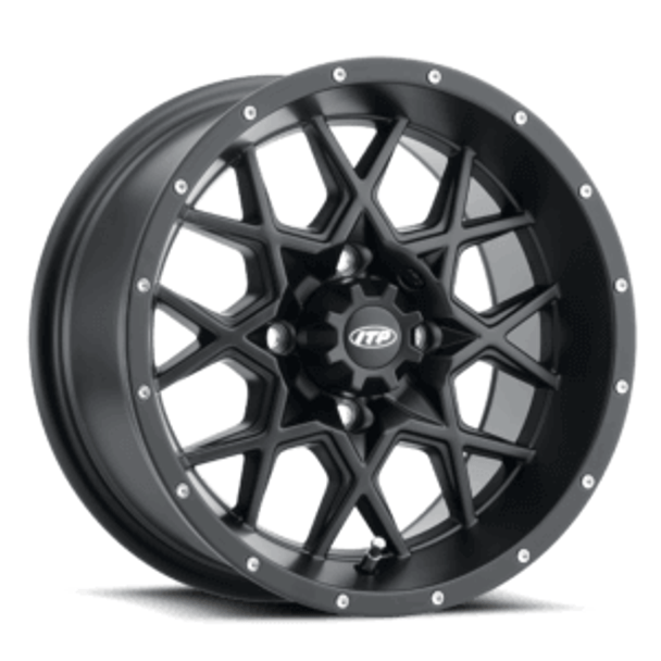 ITP Tires Hurricane UTV Wheel (15x7) (4x110) (Matte Black) ITP Tires UTVS0013514 UTV Source