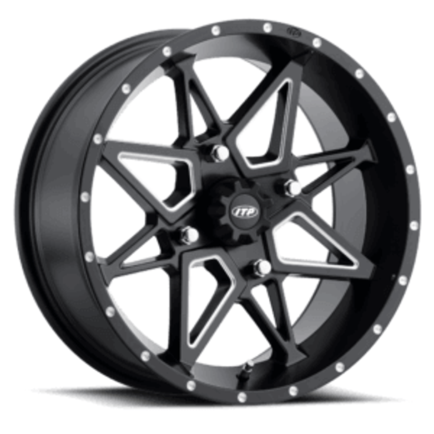 ITP Tires Tornado UTV Wheel (15x7) (4x110) (Matte Black) ITP Tires UTVS0013530 UTV Source