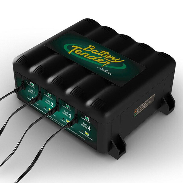 Battery Tender 12V, 1.25 Amp Battery Charger 4-Bank 022-0148-DL-WH