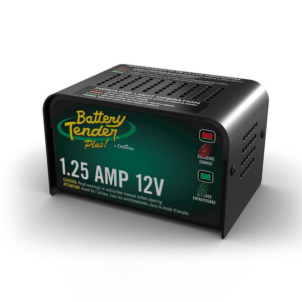 Battery Tender Plus 12V, 1.25 Amp Battery Charger 021-0128