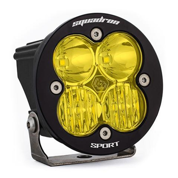 Baja Designs Squadron-R Sport Black LED Auxiliary Light Pod (Driving/Combo) (Amber) Baja Designs UTVS0001760 UTV Source
