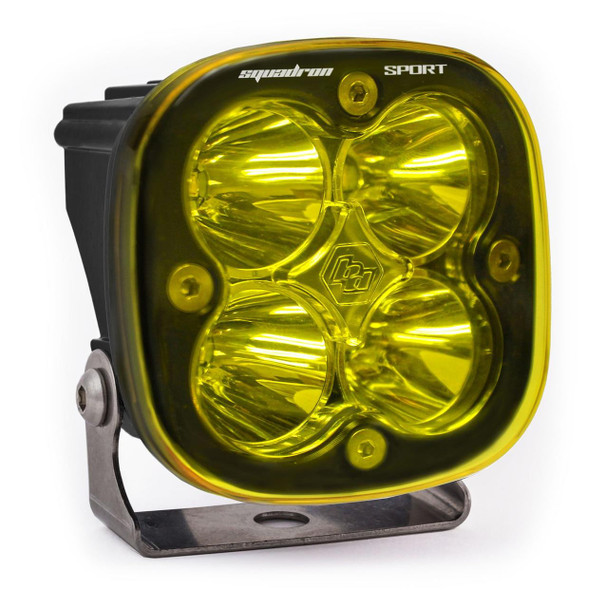 Baja Designs Squadron Sport Black LED Auxiliary Light Pod (Spot) (Amber) Baja Designs UTVS0001807 UTV Source