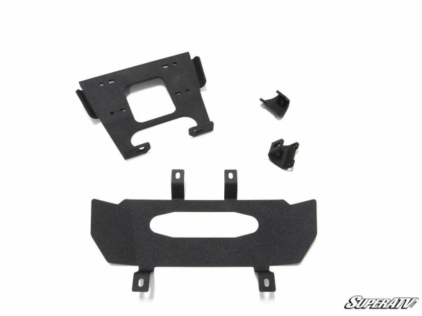 SuperATV 2016 Polaris RZR XP Turbo Winch Mounting Plate WM-P-XPT-00#YA