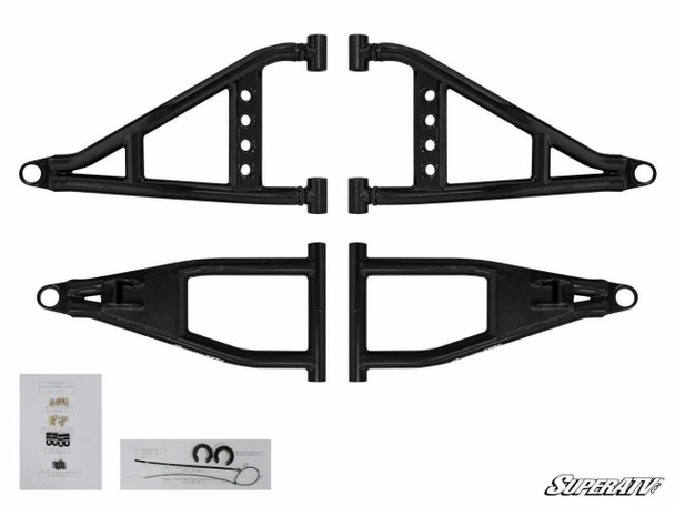 SuperATV Polaris Ranger 1000 Diesel High Clearance 1.5" Forward Offset A-Arms