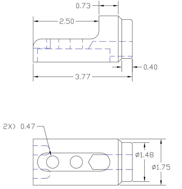 AJK Offroad Polaris RZR 1000 Weld in roll cage bungs 1.75 OD with wire hole .120 Wall Thickness 200225