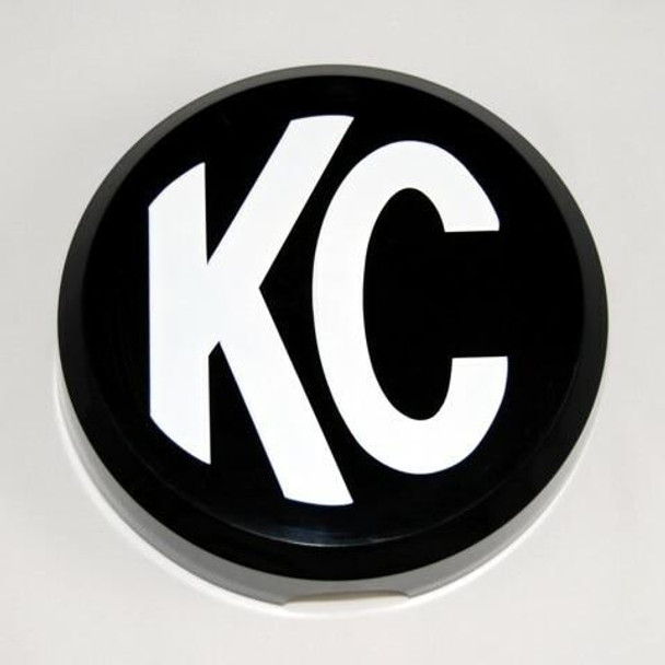 KC HiLiTES 6" Plastic Cover (Black with White Logo) KC HiLiTES UTVS0001981 UTV Source