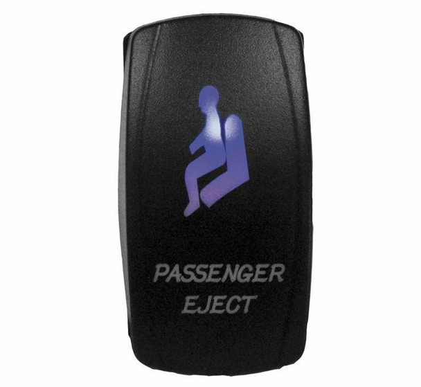 DragonFire Racing Laser-Etched Dual LED Passenger Eject Switch Blue 521399