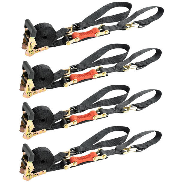 ShockStrap Ratchet Strap Tie-Down w/ Clip Hooks (7ft x 1.5in)  UTVS0019996