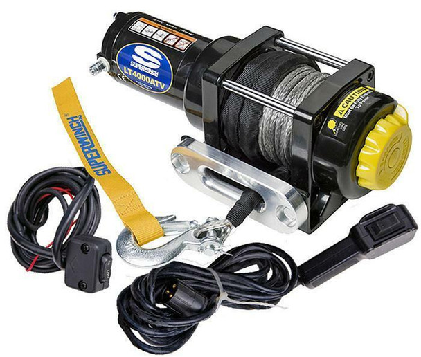 SUPERWINCH 12V ATV/UTV Utility Winch - Synthetic Rope LT4000SR 1140230