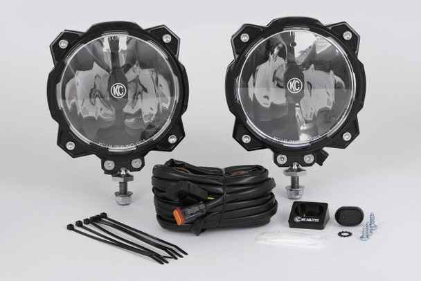 KC HiLiTES Gravity LED Pro6 Single Pair Pack System Wide-40 KC HiLiTES UTVS0002111 UTV Source