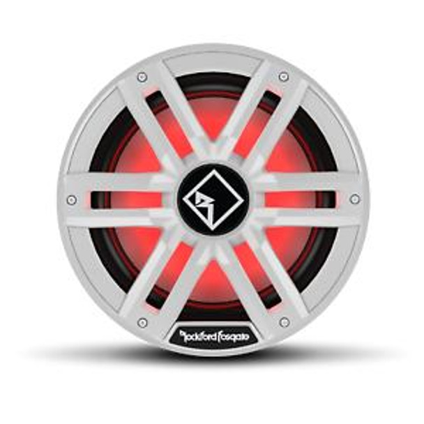 Rockford Fosgate M2 10" DVC 2-Ohm Optix Sealed Exclosure Marine Subwoofer (White) Rockford Fosgate UTVS0021883 UTV Source