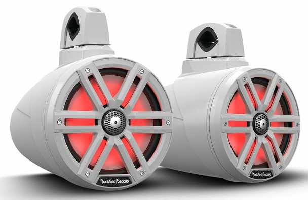 Rockford Fosgate M2 8 Color Optix 2-way Wake Tower Speakers White M2WL-8