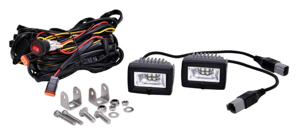 KC HiLiTES 2" C-Series C2 LED Area Light System (Flood) KC HiLiTES UTVS0002147 UTV Source