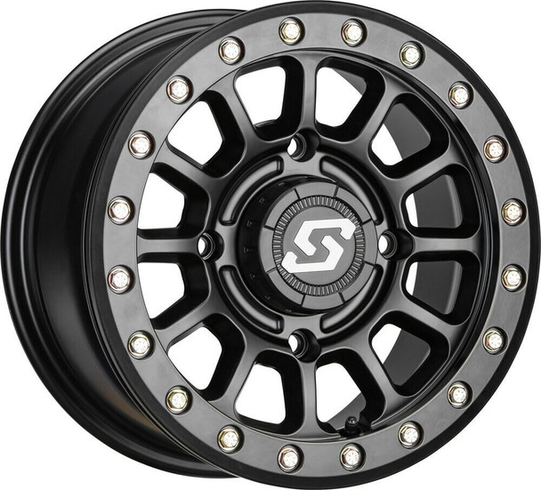 Sedona Sano Beadlock UTV Wheel (14x7) (4X137) (10mm)(Black) Sedona UTVS0026815 UTV Source