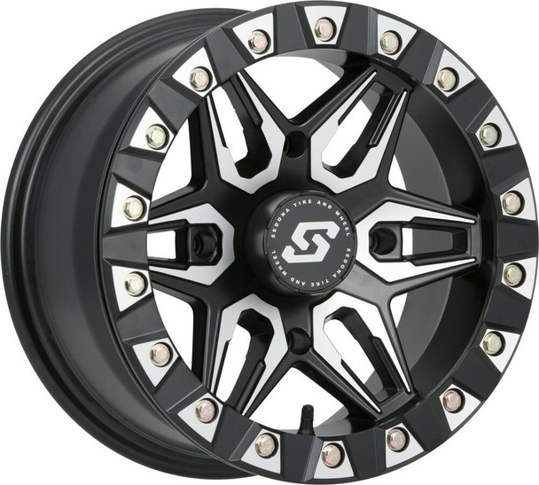 Sedona Split 6 Beadlock UTV Wheel (14x10) (4X156) (Satin) Sedona UTVS0026899 UTV Source