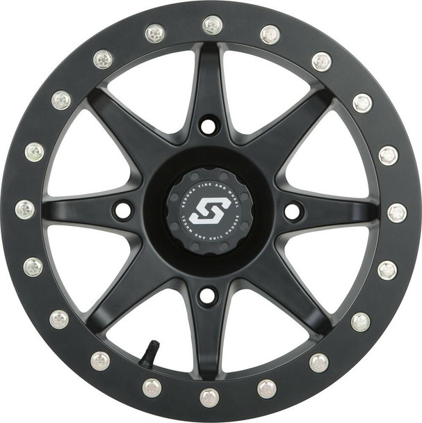 Sedona Storm Beadlock UTV Wheel 14X7 4X110 Satin Black 570-1176