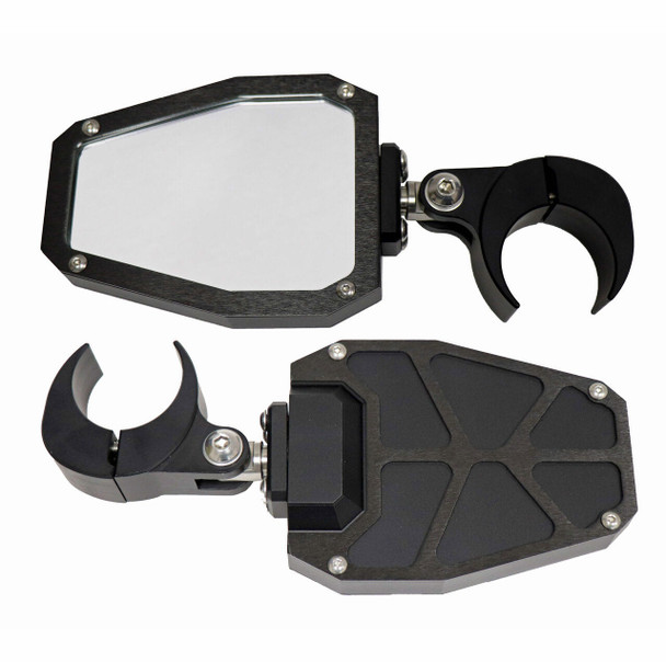 ModQuad Racing Bezel Side Mirror (2") (Black) (w/ Black Bezels) ModQuad Racing UTVS0027911 UTV Source